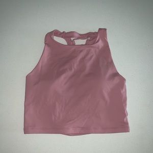 High Neck Longline Sports Bra Top